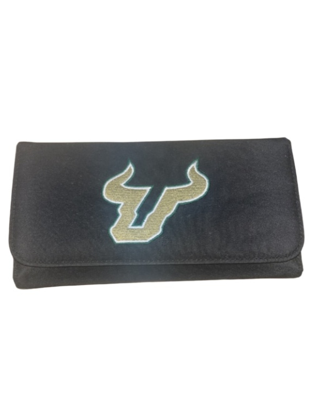 South Florida Bulls USF Canvas Clutch Wallet Envelope Black Fabric